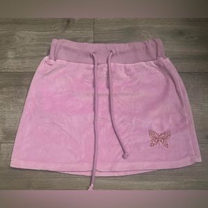 DOLLSKILL PURPLE/PINN BUTTERFLY PATCH MINI SKIRT